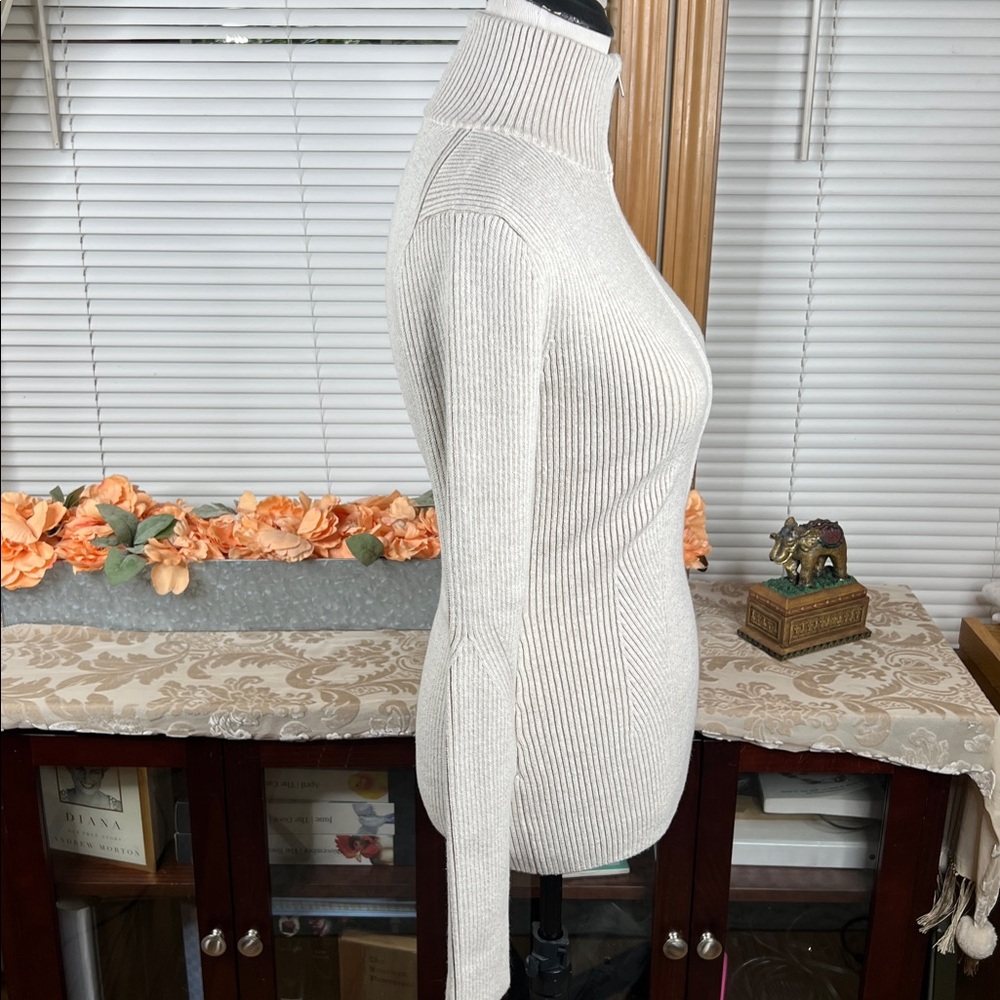 Zella Après Ski Half Zip Rib Sweater Size Small - Picture 6 of 9